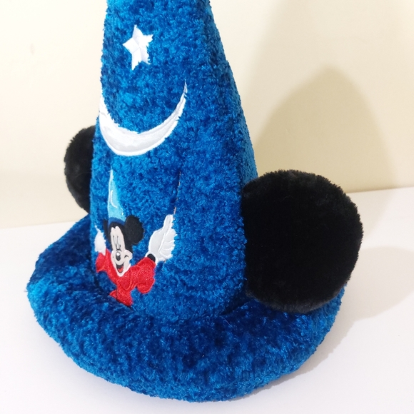 Disney Parks Mickey Mouse Blue Fantasia Sorcerer Hat Collectible Memorabilia - Picture 4 of 8